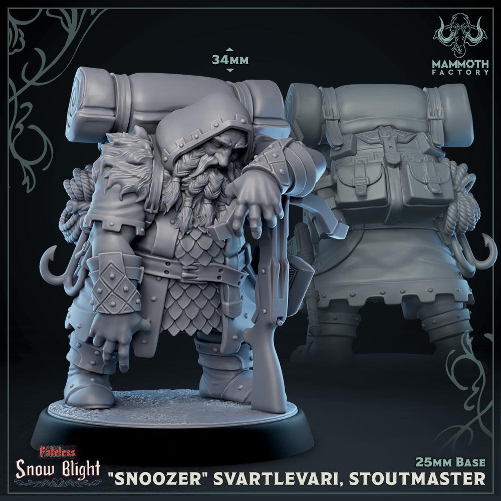 Seven Stoutmasters | 7 Options | Medium | 25mm Base | Dungeons and Dragons | 8k Resin Quality | Fateless | Snow Blight | Mammoth Factory