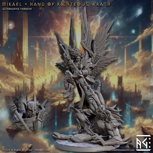 Mikael | Hand of Righteous Wrath | 2 Variations | Medium | 32mm | Artisan Guild | Malakim Vindicators