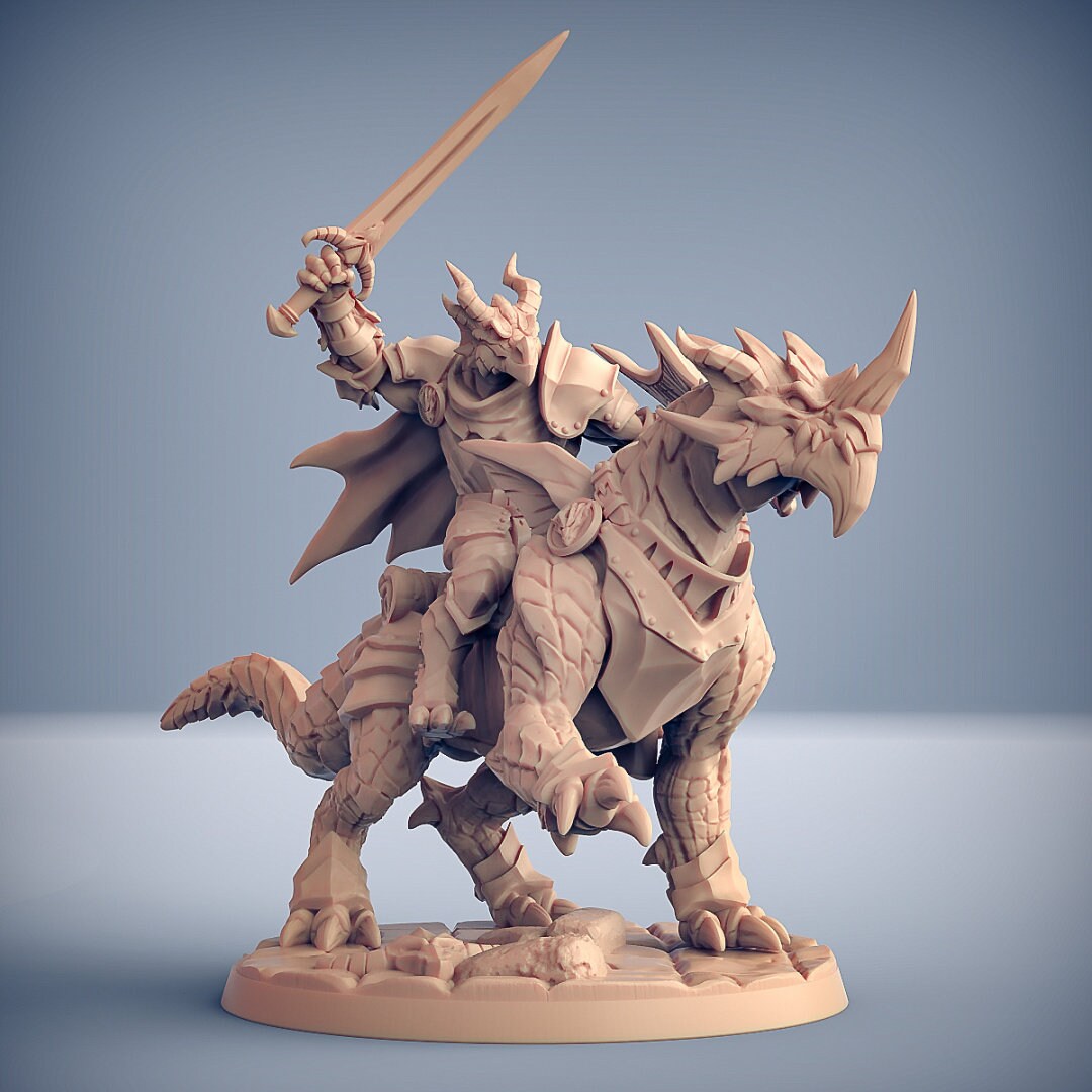 Dragon Knights || Large || 32mm || Artisan Guild || Dragonguard || Dungeons and Dragons