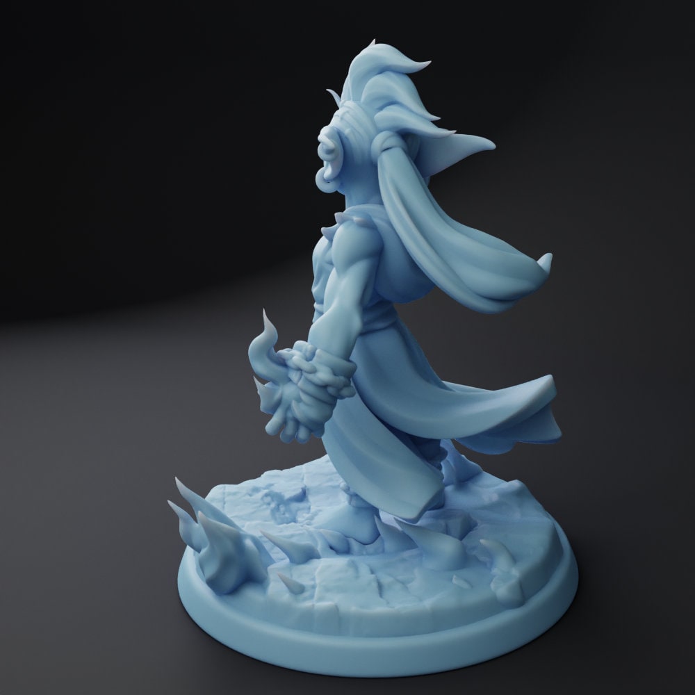B. Caster | Goblin Wizard | Medium | DND | Twin Goddess Miniatures