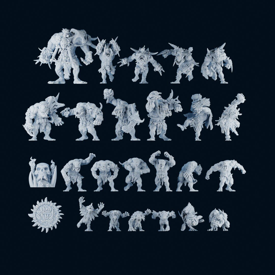 Savage Orcs Team | Fantasy Football | Brutefun Miniatures