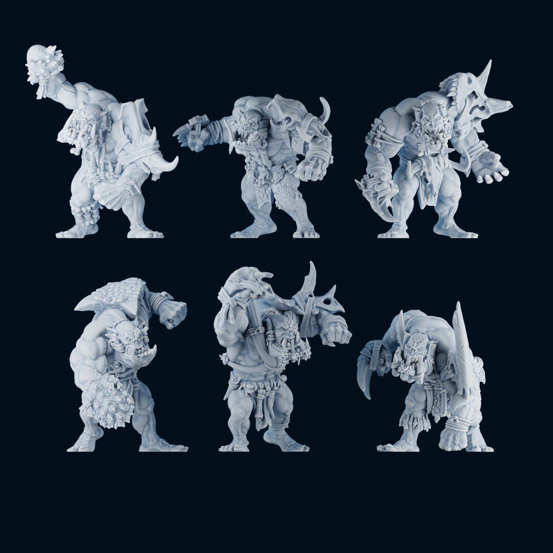 Savage Orcs Team | Fantasy Football | Brutefun Miniatures