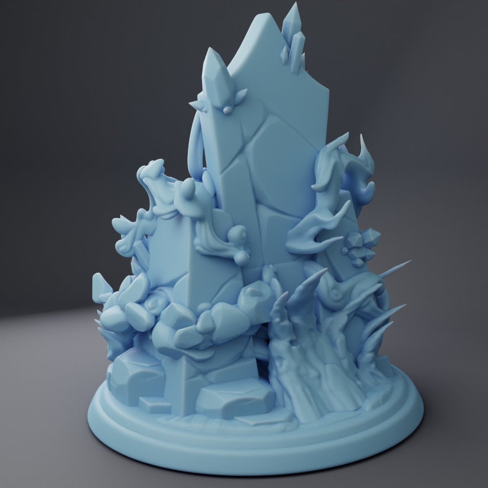 Genasi Queen Throne | Medium | 32mm | Queens | Twin Goddess Miniatures