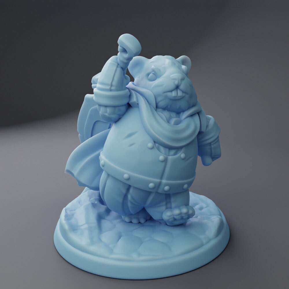 Sir Bucktooth | Beaver Adventurer | Medium | Twin Goddess Miniatures