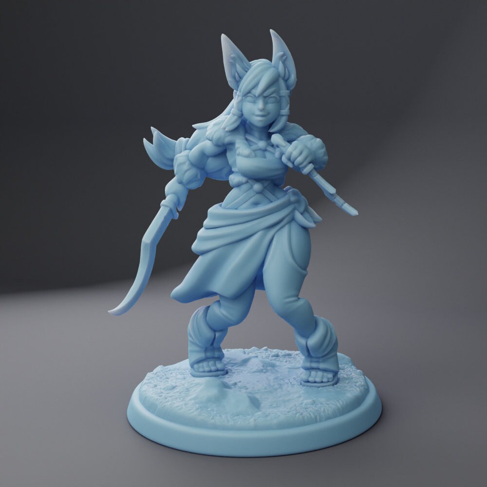 Fox-Girl | Medium | DND | Twin Goddess Miniatures