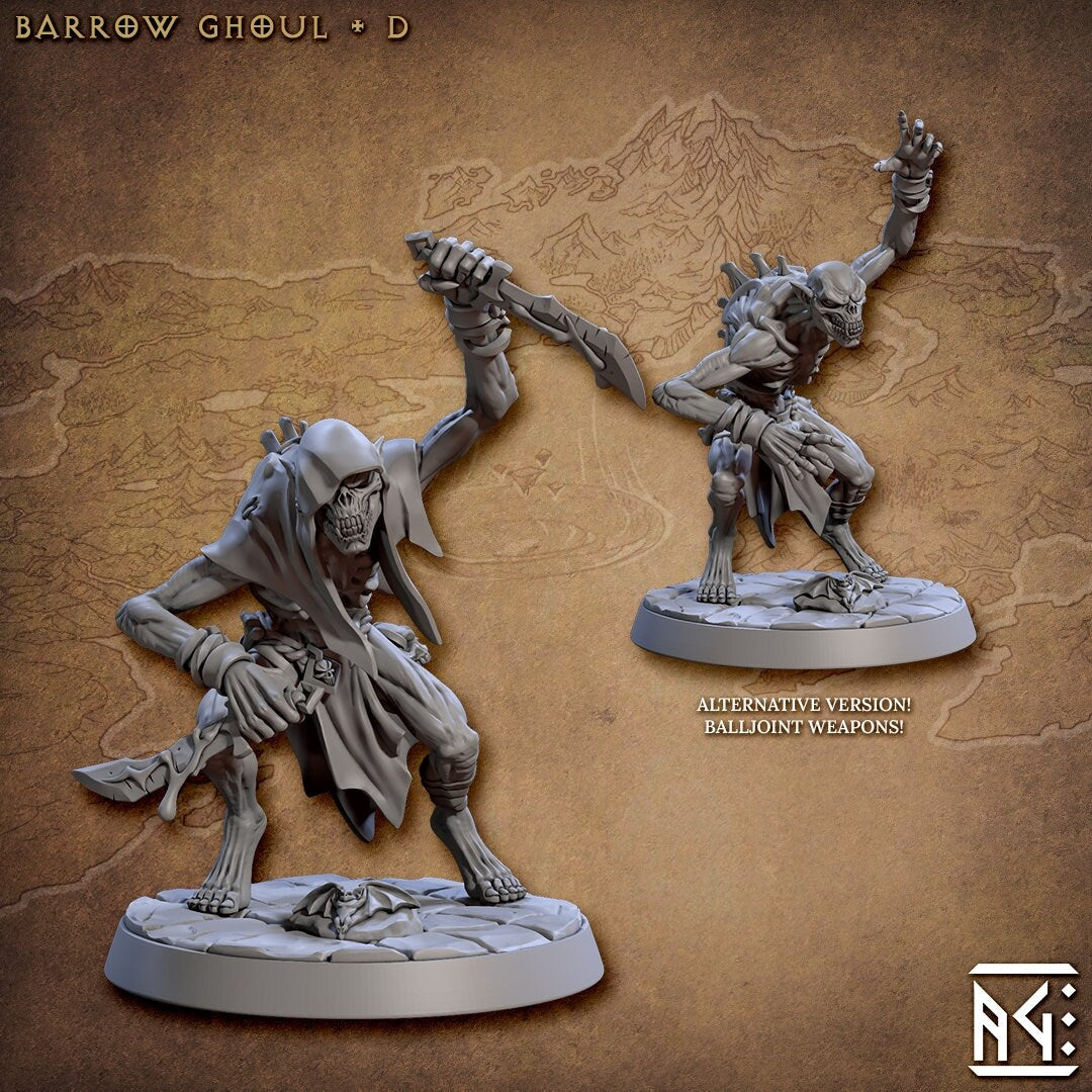 Barrow Ghouls | Medium | 32mm Horrors of Rodburg Barrows | AG