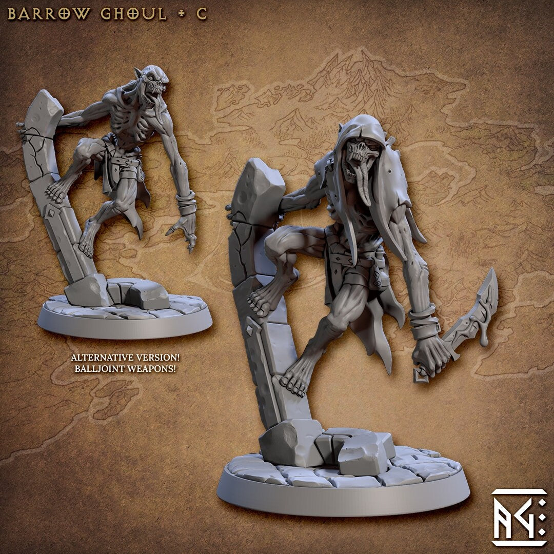 Barrow Ghouls | Medium | 32mm Horrors of Rodburg Barrows | AG