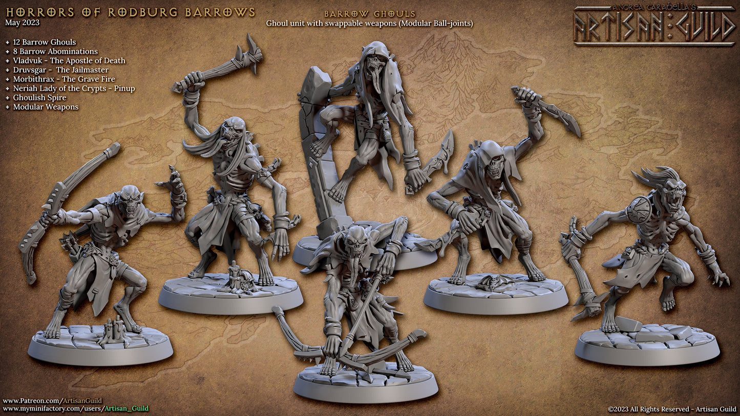 Barrow Ghouls | Medium | 32mm Horrors of Rodburg Barrows | AG