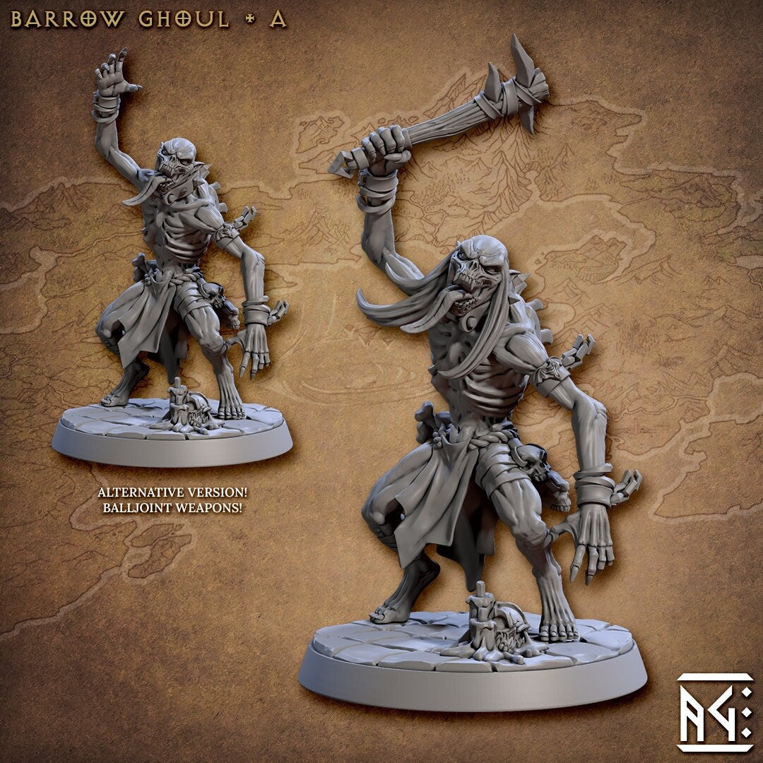 Barrow Ghouls | Medium | 32mm Horrors of Rodburg Barrows | AG