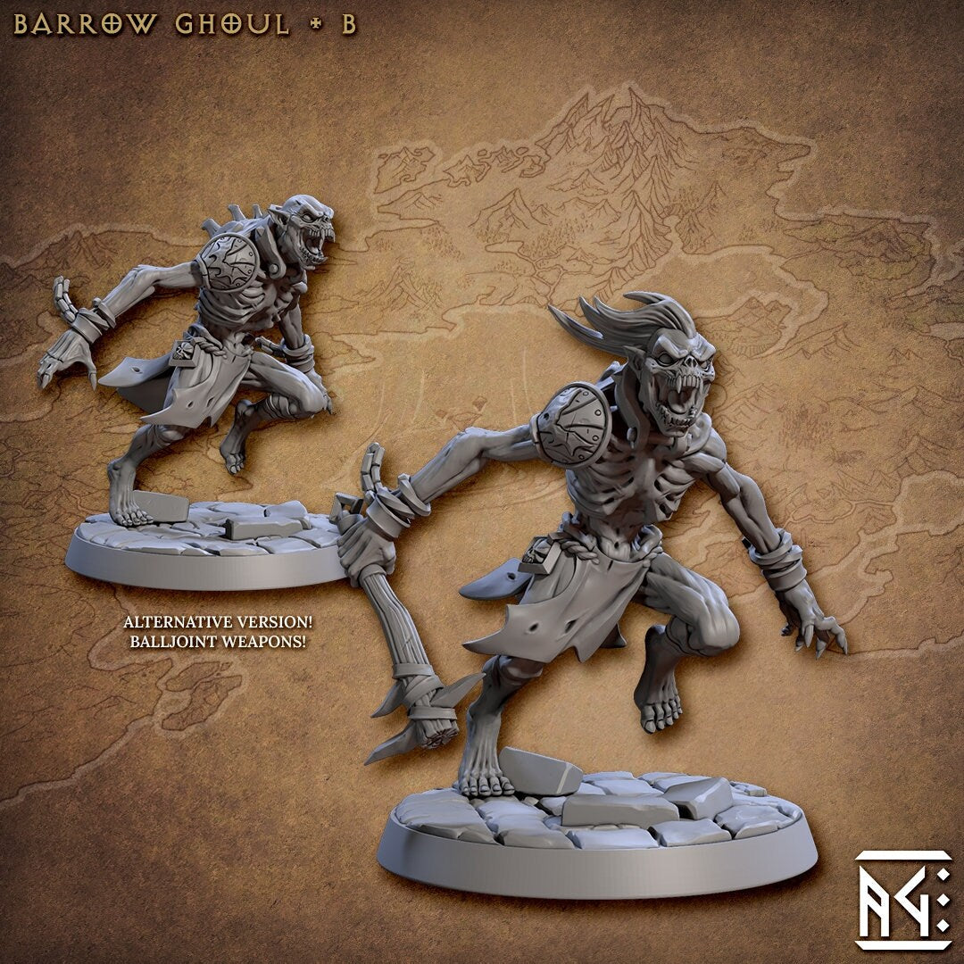 Barrow Ghouls | Medium | 32mm Horrors of Rodburg Barrows | AG