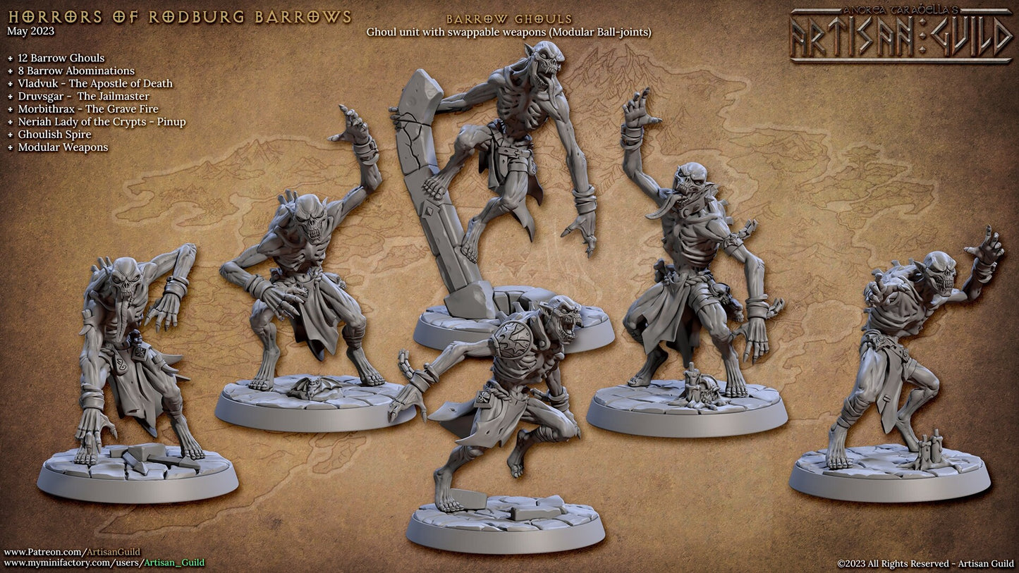 Barrow Ghouls | Medium | 32mm Horrors of Rodburg Barrows | AG