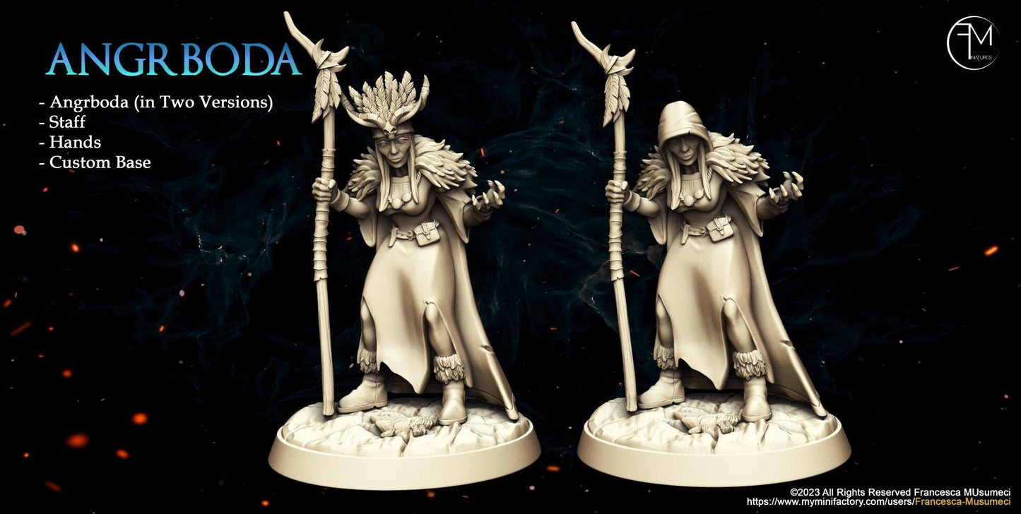 Angrboda | Medium | 32mm | Frost Clan | Francesca Musumeci