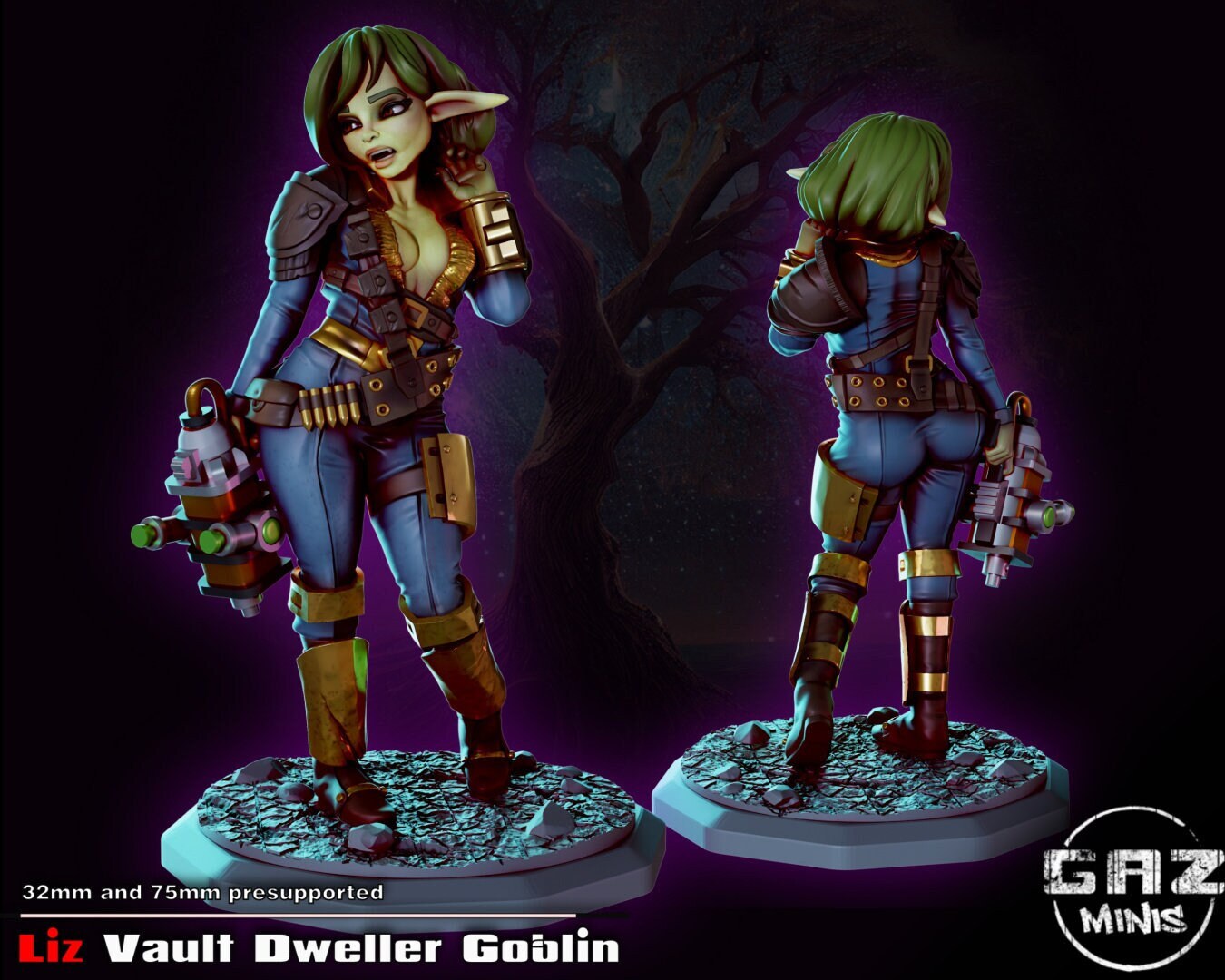 Liz | Vault Dweller Goblin | M | 32mm | Gaz Minis