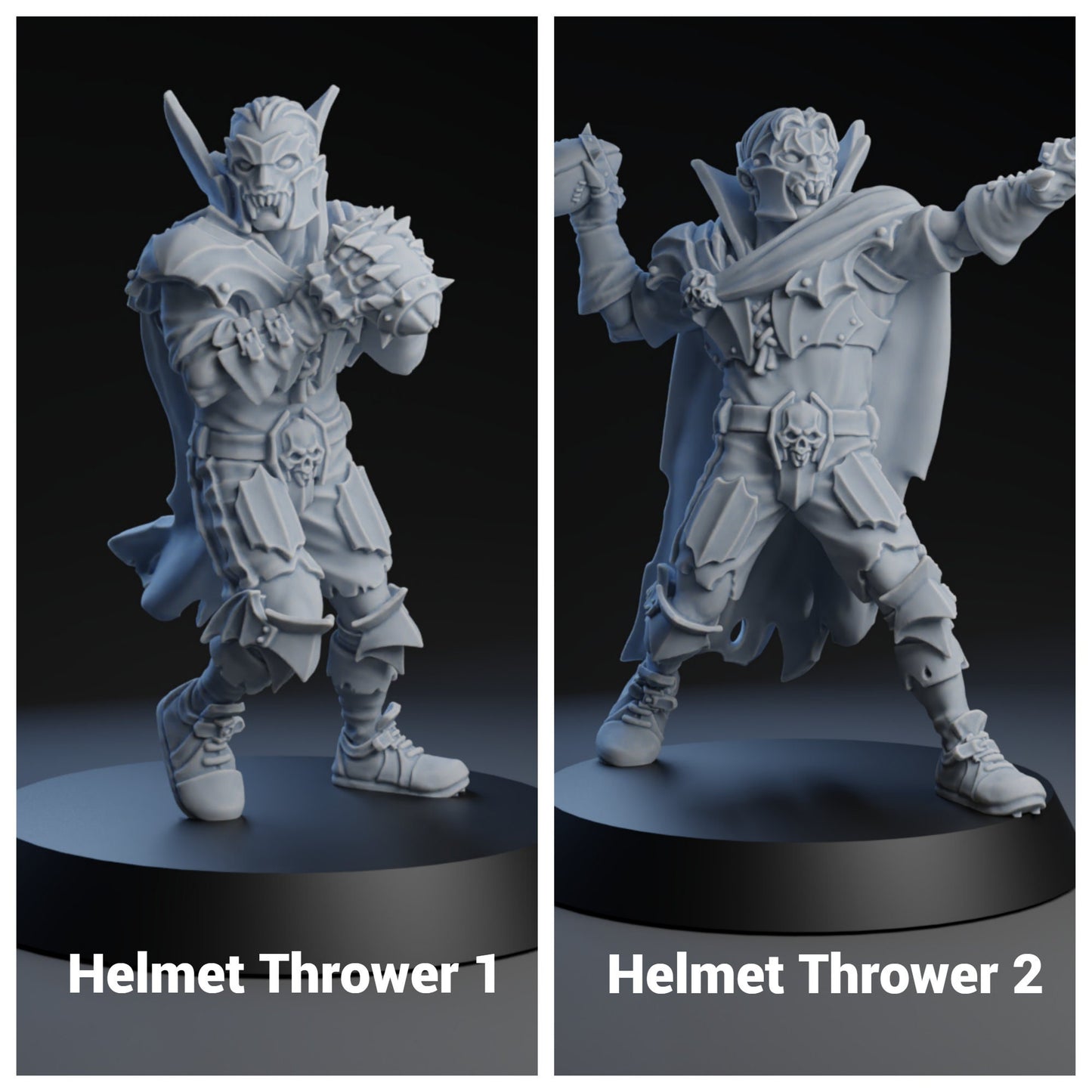 Vampire Team | Fantasy Football | Brutefun Miniatures | Bat Ogre | Runner | Thrower | Blitzer | Gargoyle