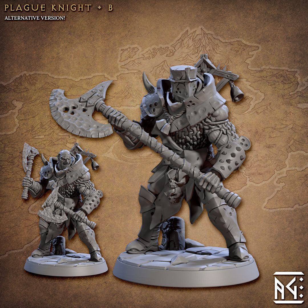 Plague Knights | Medium | 32mm | Cultists of Melmora } Artisan Guild | TTRPG | Plague Soldiers | Chaos Knights