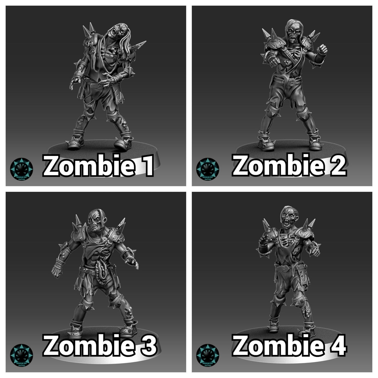 Flesh Eaters | Undead Team | 16 Models | Fantasy Football | Realm of Paths