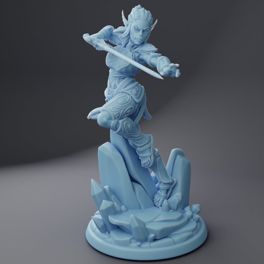 Ta'Vel Gith Warrior | 32mm | Medium | Dungeons and Dragons | TTRPG | Twin Goddess Miniatures