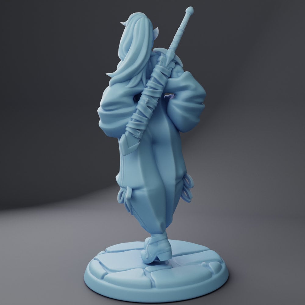 Janan the Orc Warrior | Medium | 32mm | Queens | Twin Goddess Miniatures