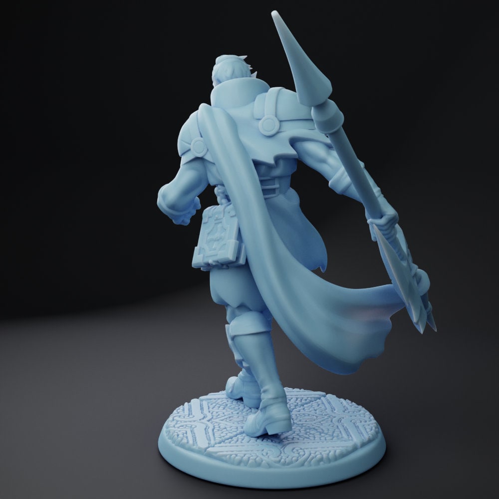 Denthir | Orc Paladin | 32mm | Medium | Dungeons and Dragons | TTRPG | Twin Goddess Miniatures