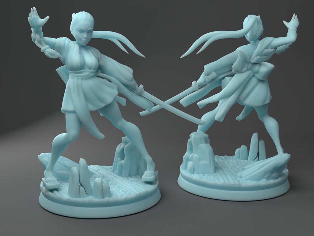 Takayashi | Japanese Wizard | 2 Variations | 32mm | Medium | Dungeons and Dragons | TTRPG | Twin Goddess Miniatures