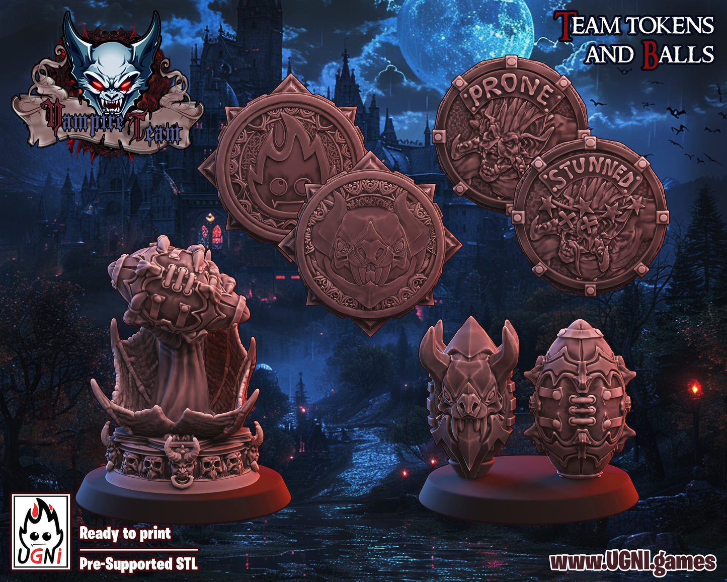 Vampire Team | Undead | Fantasy Football | Ugni Miniatures