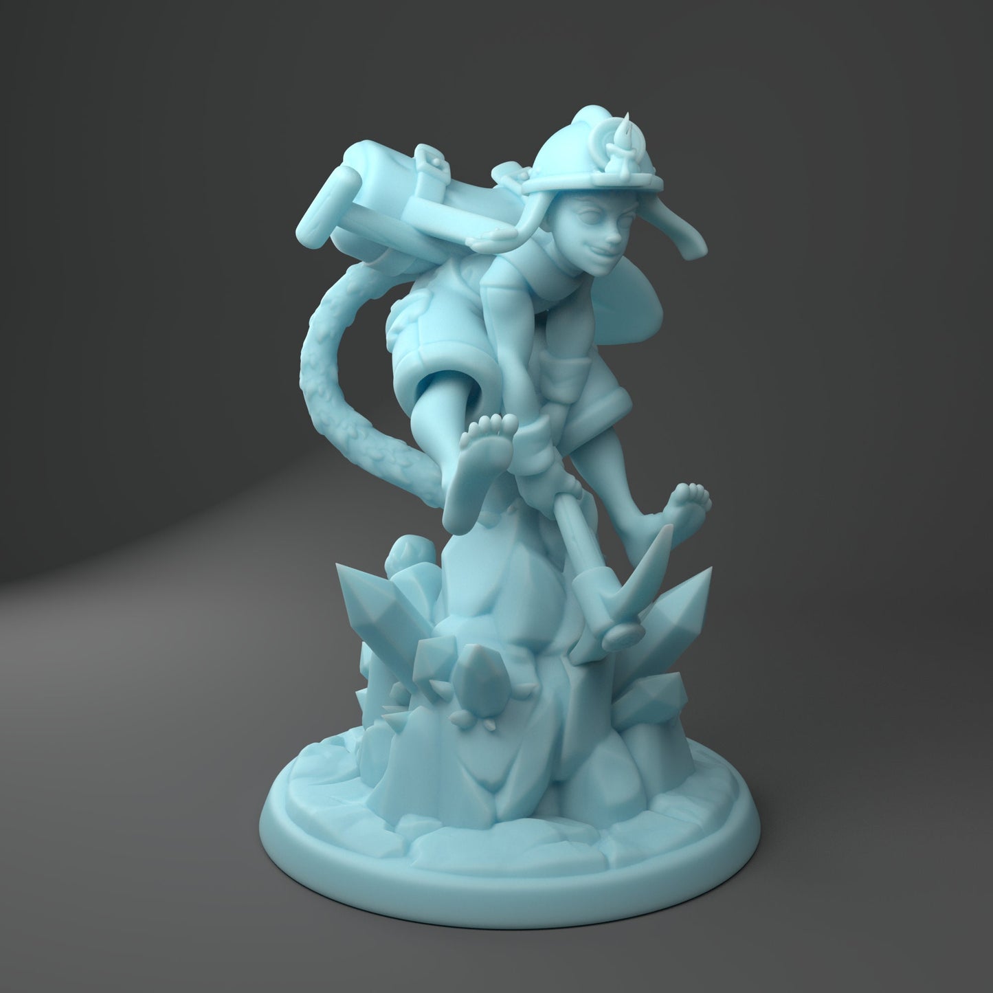 Jack the Miner | 32mm | Medium | Dungeons and Dragons | TTRPG | Twin Goddess Miniatures