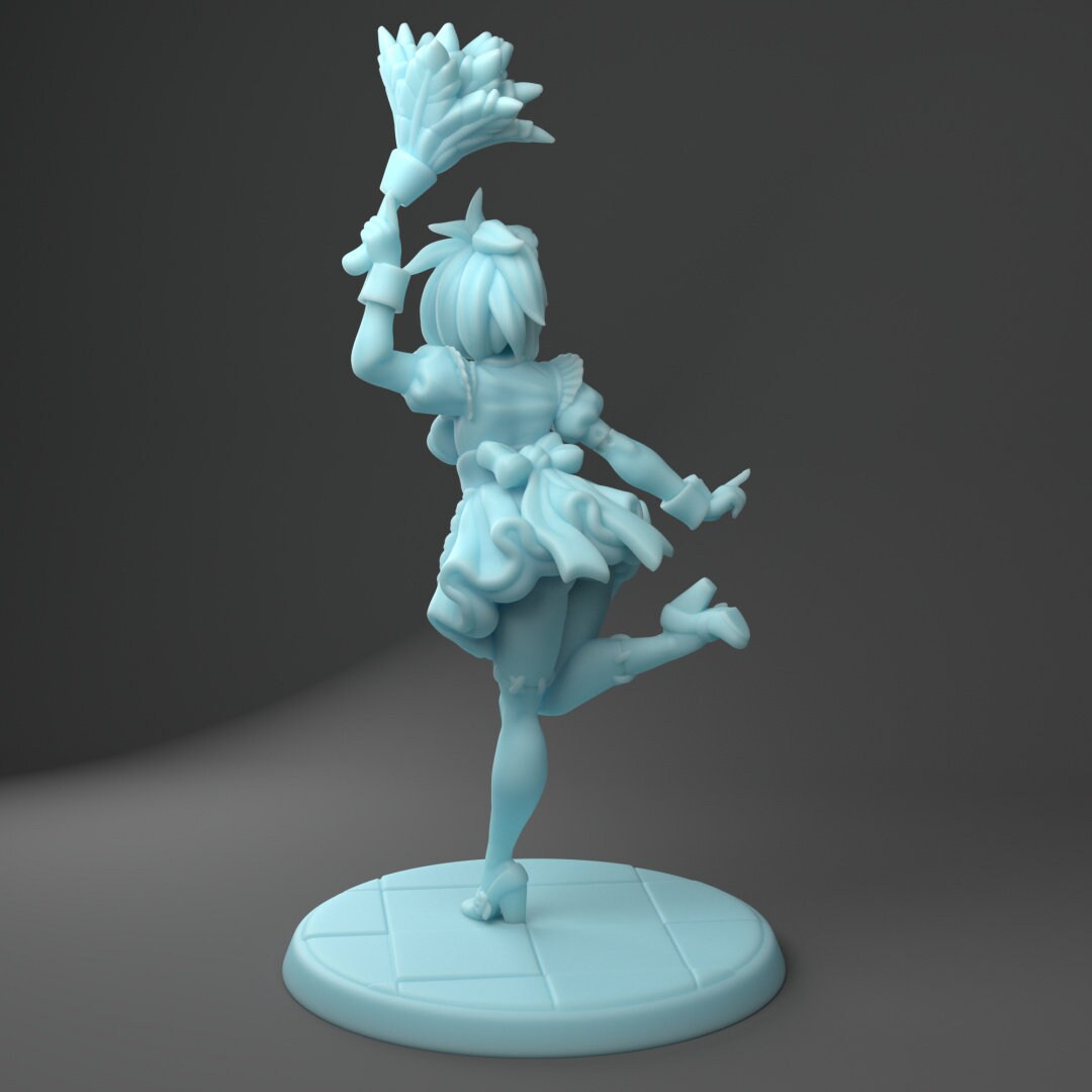 Zombietops the Maid | 32mm | Medium | Dungeons and Dragons | TTRPG | Twin Goddess Miniatures