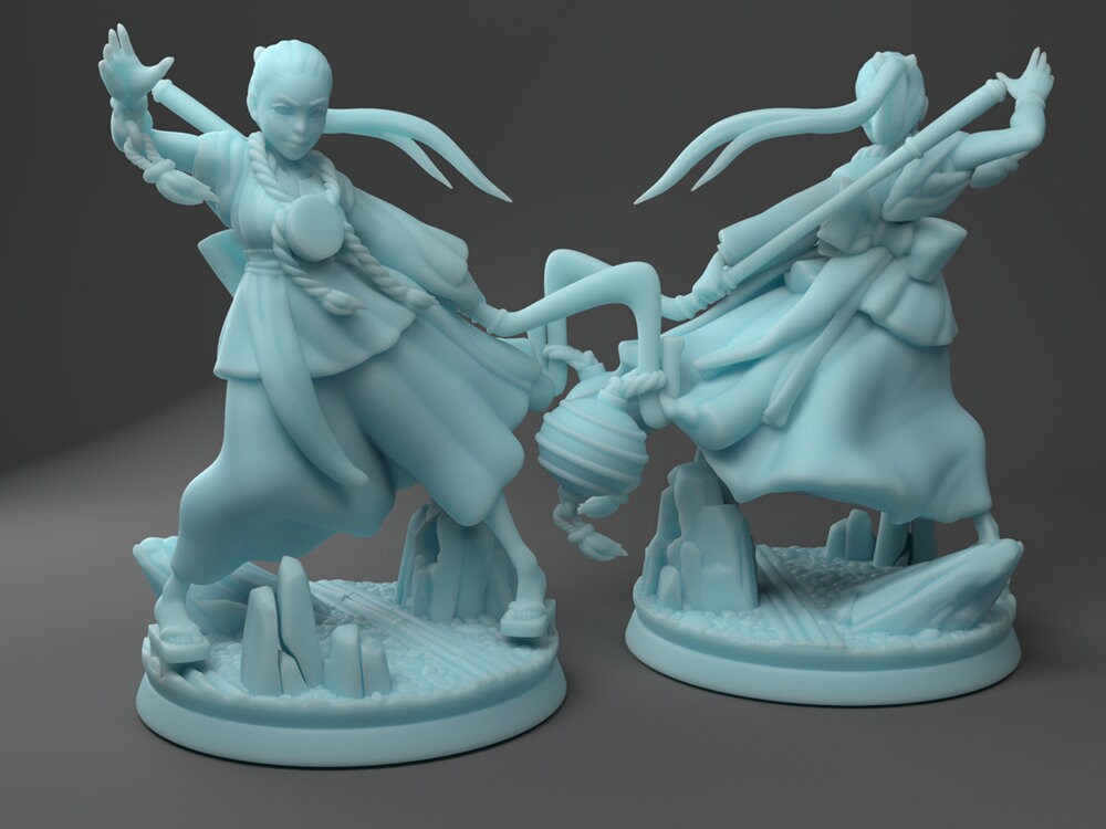 Takayashi | Japanese Wizard | 2 Variations | 32mm | Medium | Dungeons and Dragons | TTRPG | Twin Goddess Miniatures