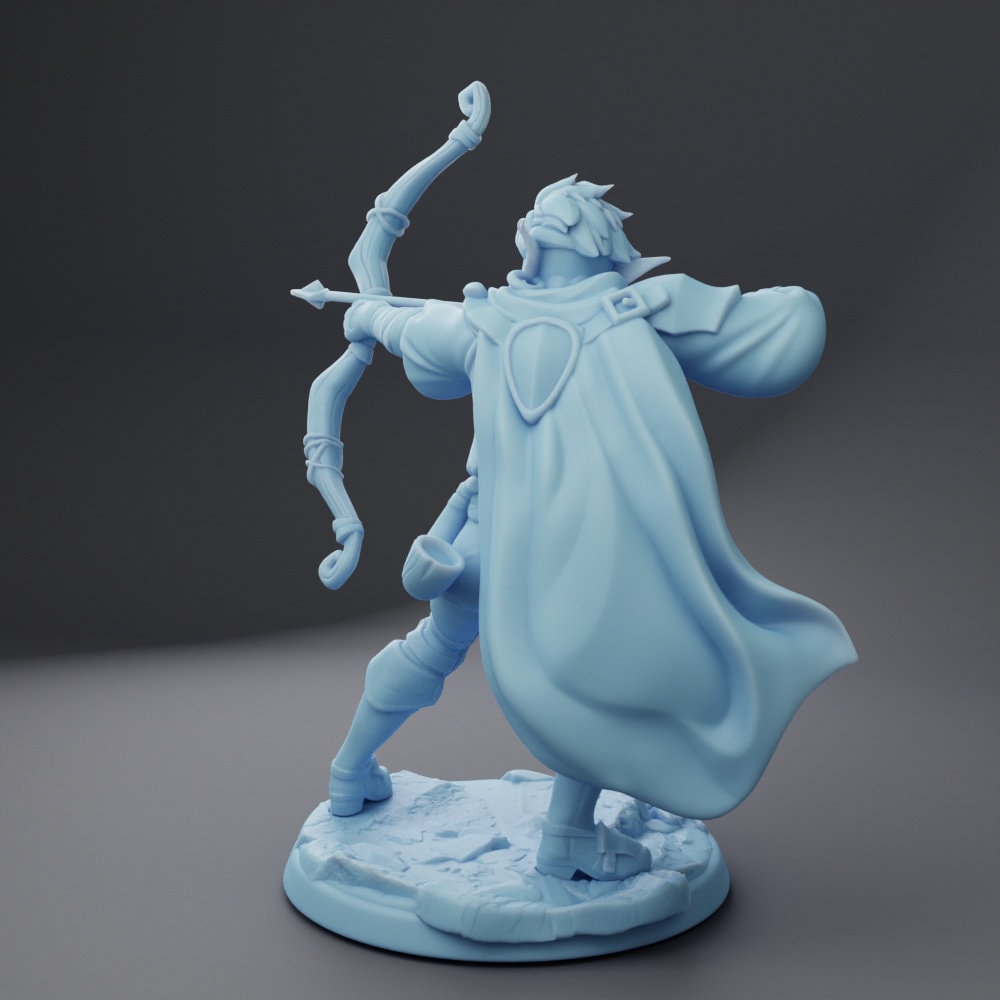 Velwyn the Elven Ranger | 32mm | Medium | Dungeons and Dragons | TTRPG | Twin Goddess Miniatures