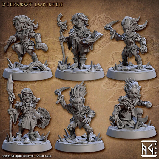 Halfling Scouts | Medium | 32mm | Artisan Guild | Deeproot Lurikeens | Elf | Gnome | Halfling | Dungeons and Dragons