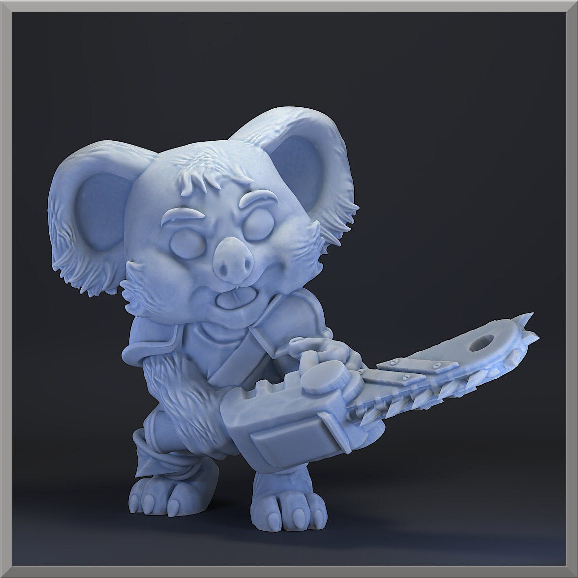 Winky Kill | Chainsaw Maniac | Star Player | Australian Themed | Fantasy Football | Jester Prints Celebration Miniature