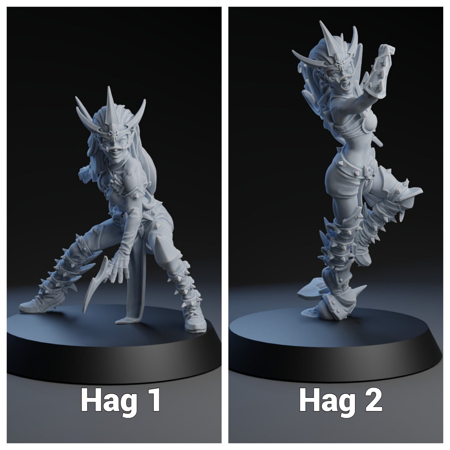 Nightshade Strikers | Dark Elf Team | Fantasy Football | Brutefun Miniatures