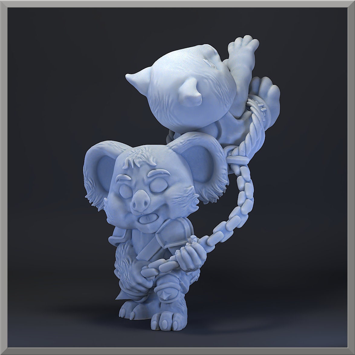 Winky Kill | Chainsaw Maniac | Star Player | Australian Themed | Fantasy Football | Jester Prints Celebration Miniature