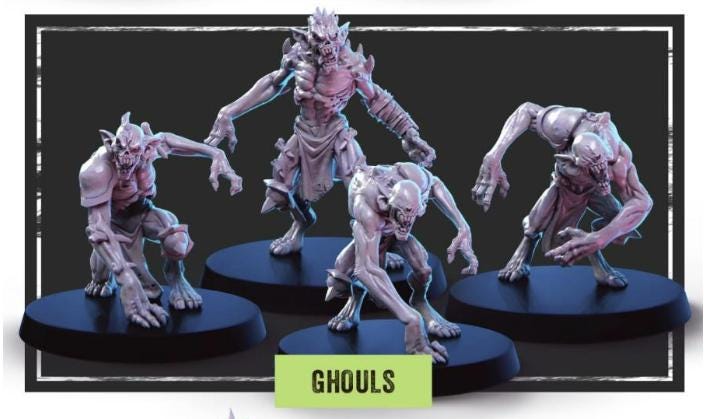 Londo Bay Revenants | Undead Team | 16 Models | Fantasy Football | Big Child Creatives