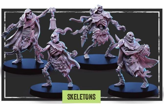 Londo Bay Revenants | Undead Team | 16 Models | Fantasy Football | Big Child Creatives