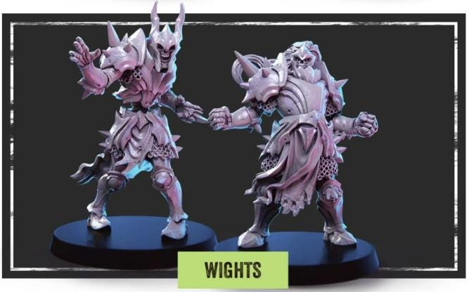 Londo Bay Revenants | Undead Team | 16 Models | Fantasy Football | Big Child Creatives