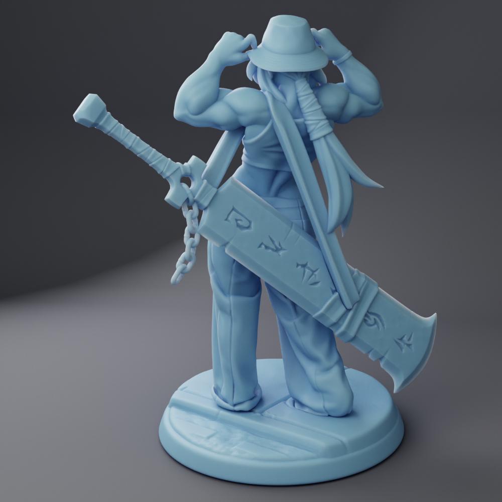 Kit the Breaker | Medium | 3 Variations | Dungeons and Dragons | Human Female | Bard | Fighter | Twin Goddess Miniatures