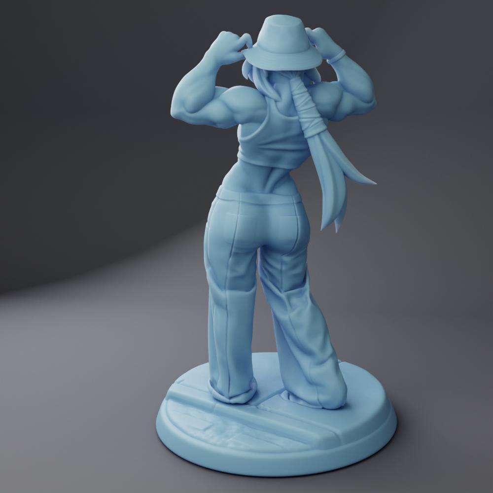 Kit the Breaker | Medium | 3 Variations | Dungeons and Dragons | Human Female | Bard | Fighter | Twin Goddess Miniatures