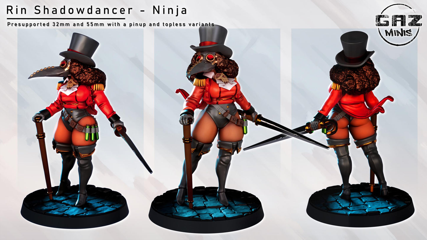 Plague Doctor Ringleader Zarya | Medium | 32mm and 55mm Scale | Gaz Minis | Dungeons and Dragons | TTRPG | Miniature |
