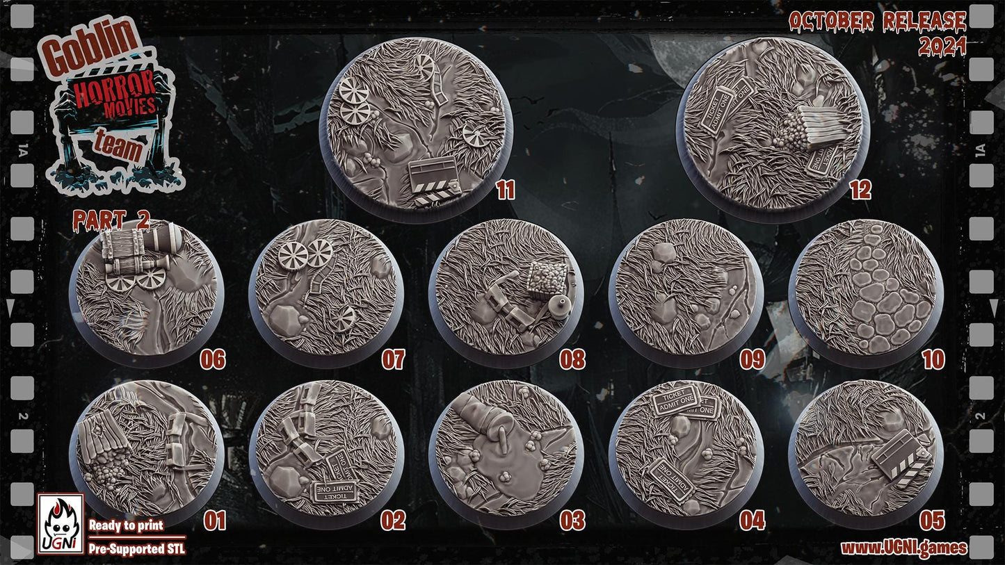 Goblin Horror Bases | 32mm and 40mm | Goblin Horror Movie Team | Fantasy Football | Ugni