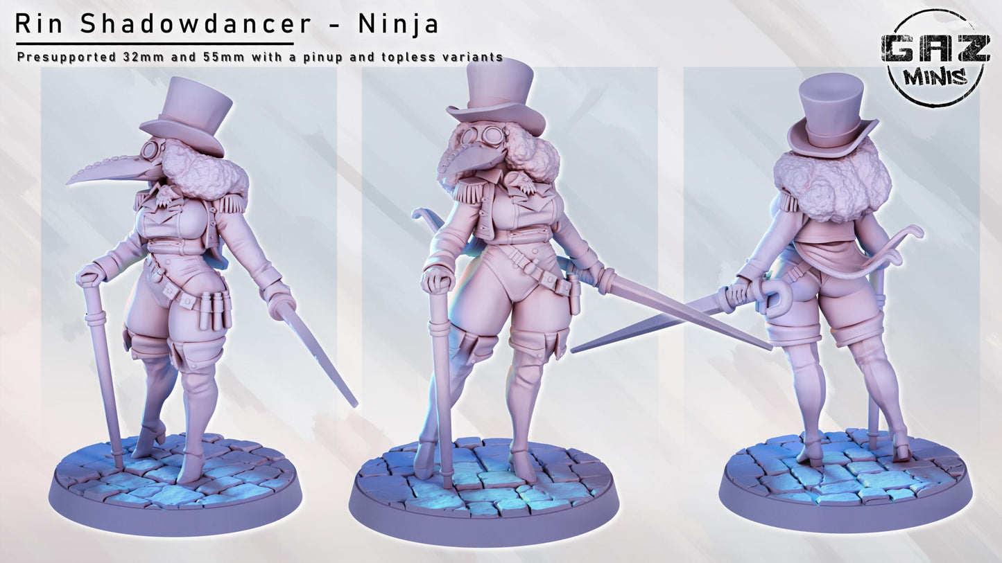 Plague Doctor Ringleader Zarya | Medium | 32mm and 55mm Scale | Gaz Minis | Dungeons and Dragons | TTRPG | Miniature |