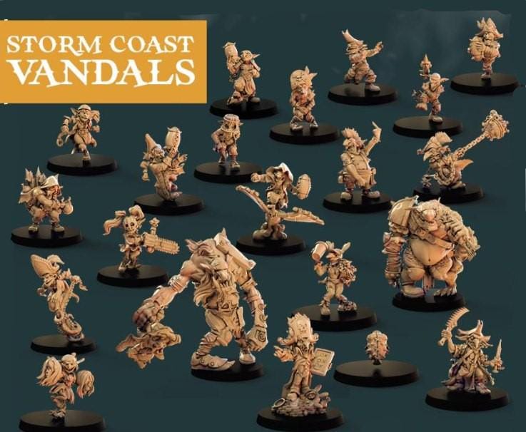 Storm Coast Vandals | Goblin Secret Weapons Team | Goblin Lineman | Troll | Fantasy Football | Big Child Creatives