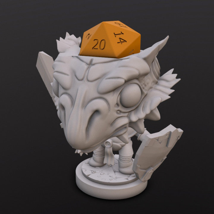 Dragonborn Paladin | Dice Holders | Dice Heads