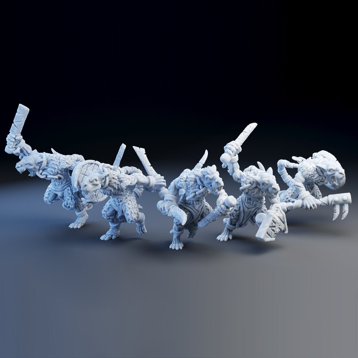 Rabid Rat Slaves x 5 || Unchained Ones || Ravenous Hordes || Resin Warfare