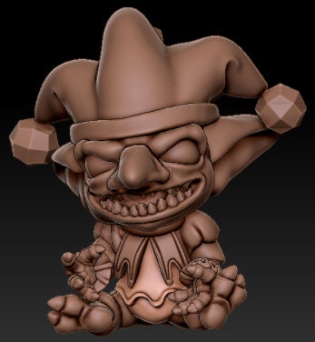 Dice Gobbo || Jester Print Mascot