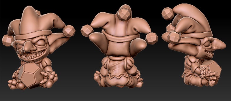 Dice Gobbo || Jester Print Mascot