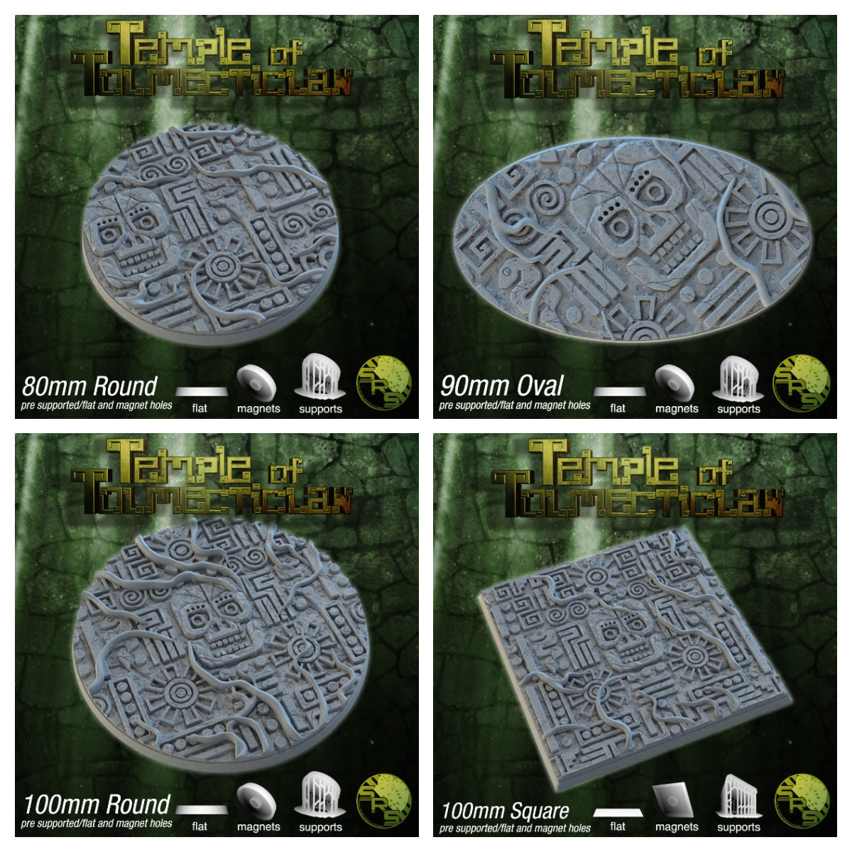 Aztec | Resin Bases | Square and Round | Sync Ratio Systems