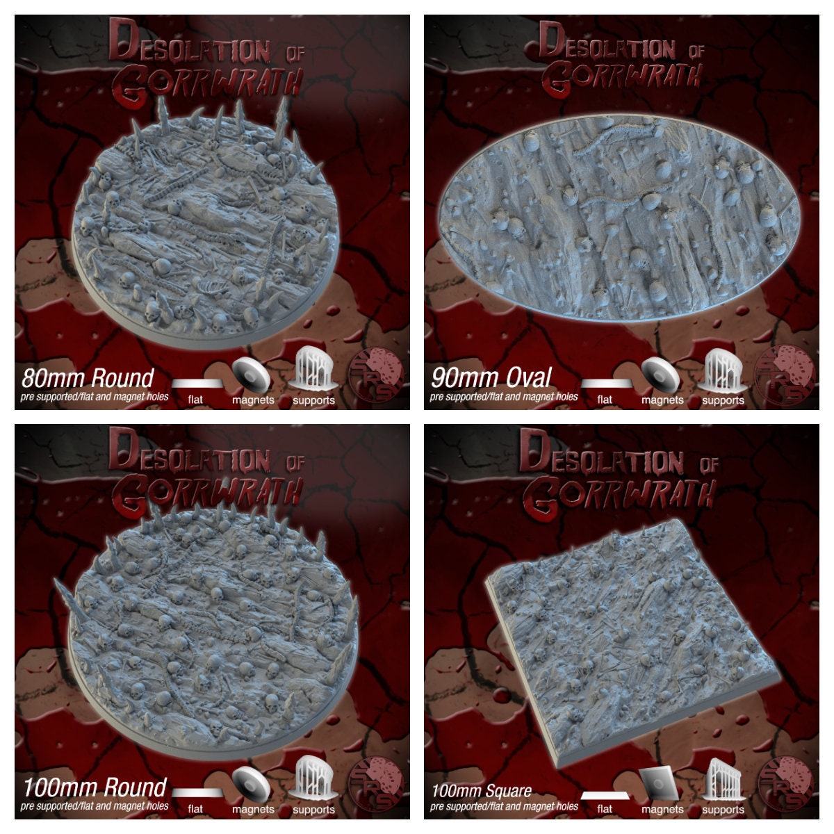 Blood God | Resin Bases | Square and Round | Sync Ratio Systems