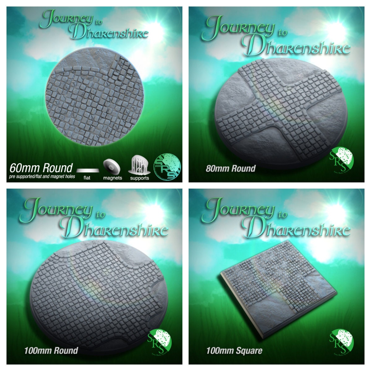 Cobblestone | Resin Bases | Square and Round | Sync Ratio Systems