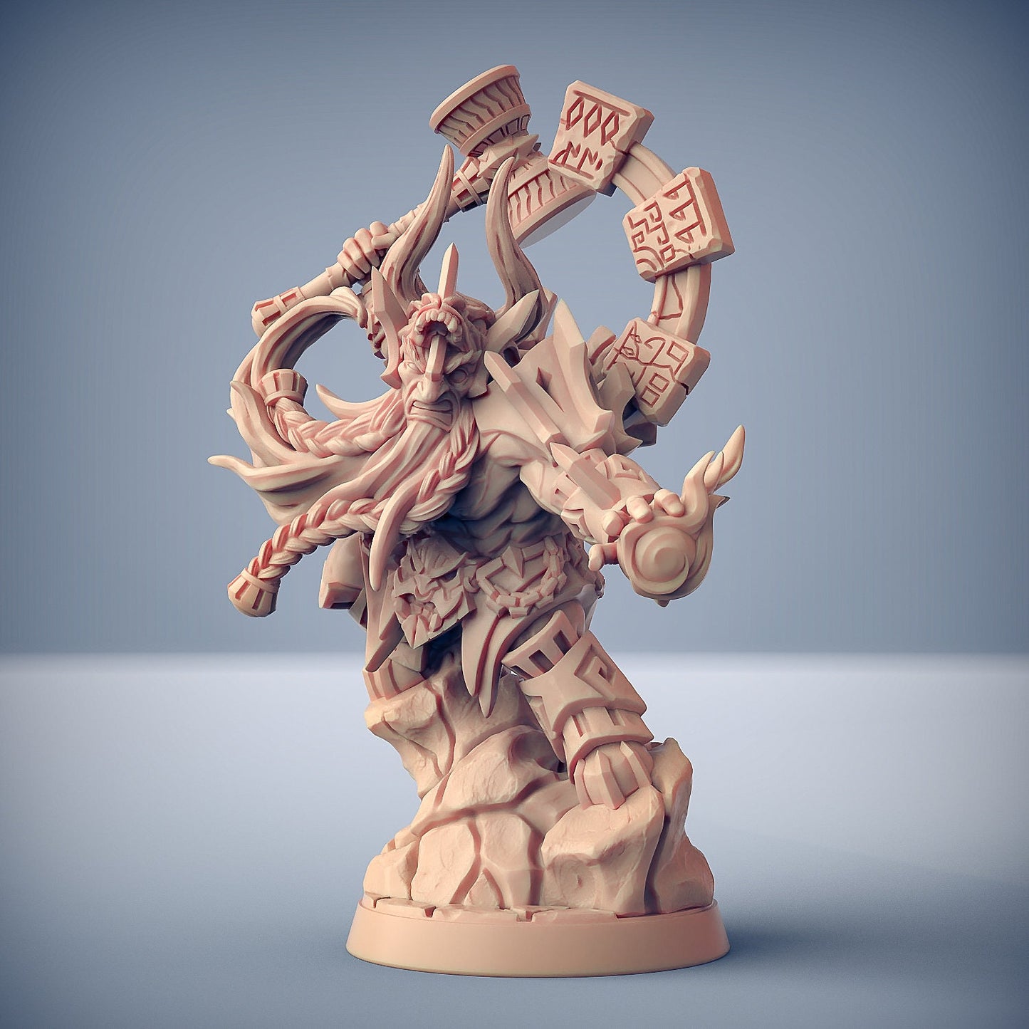 Runaak Forgemaster | Medium | 32mm | Artisan Guild | Dumlok Flameseekers
